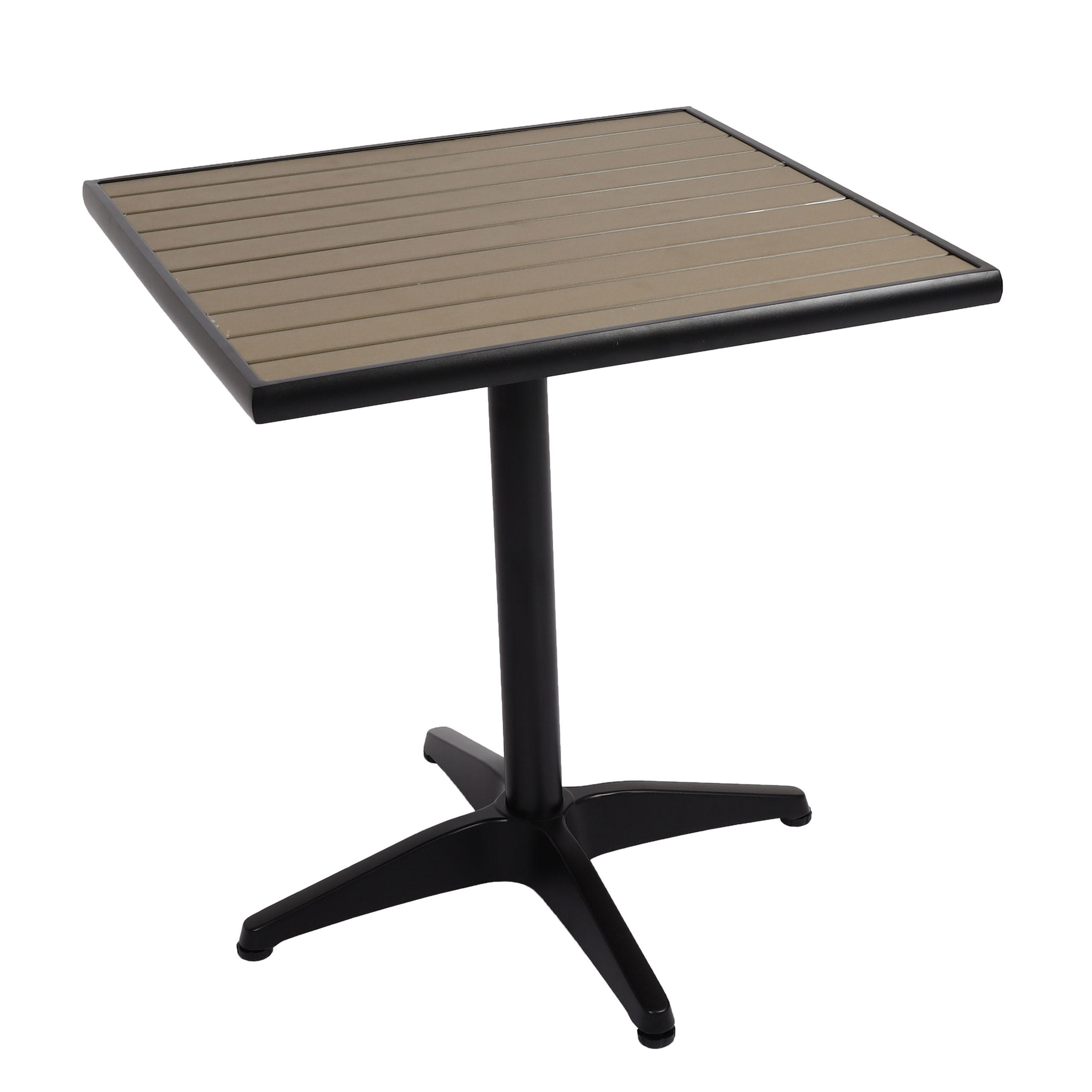 GARTENTISCH Schwarz, Grau - Schwarz/Grau, Metall (70/70/74cm) - MCW
