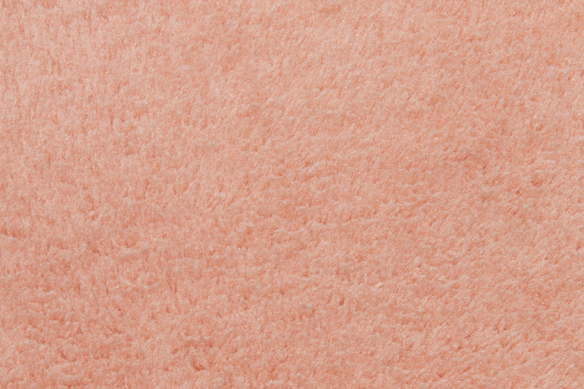 TEPPICH CUDDLE ROUND Lachs 160/160 cm - Orange, Kunststoff (160/160cm) - Tapiso