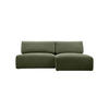 ECKSOFA Ripley mit Schlaffunktion, Olive - Olivgrün, Textil (223/150cm) - Fedve