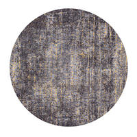 TEPPICH Broadway Glitter Mad Men 140/140 cm - Schwarz, Textil (140/140cm) - Louis De Poortere