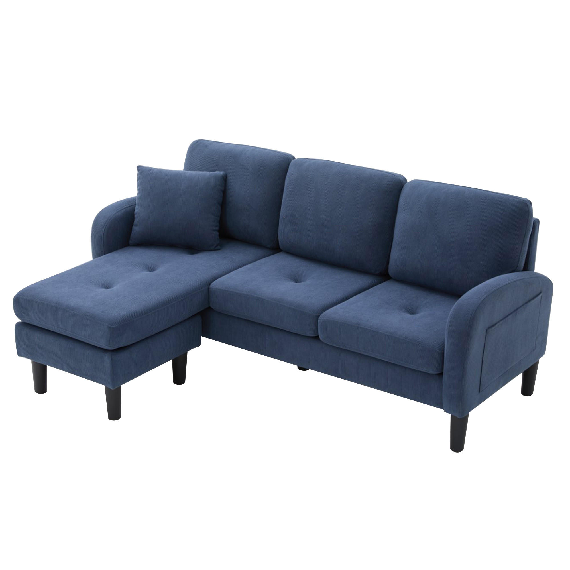 ComfortXL Ecksofa Blau 166x118 cm