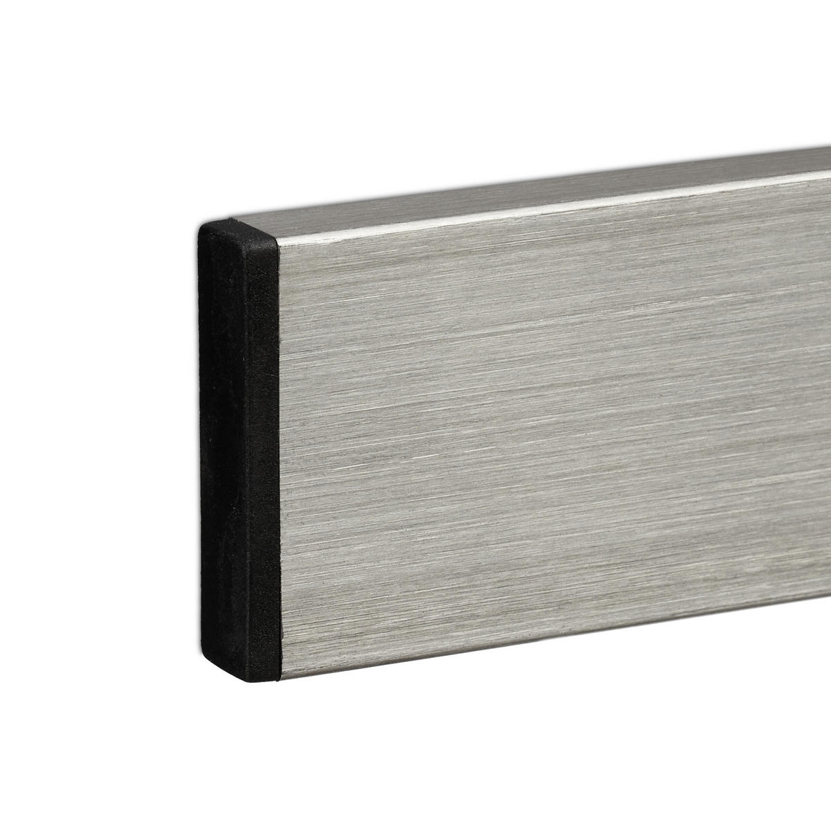 MAGNETLEISTE - Silberfarben, Kunststoff/Metall (30/4/1cm) - Relaxdays