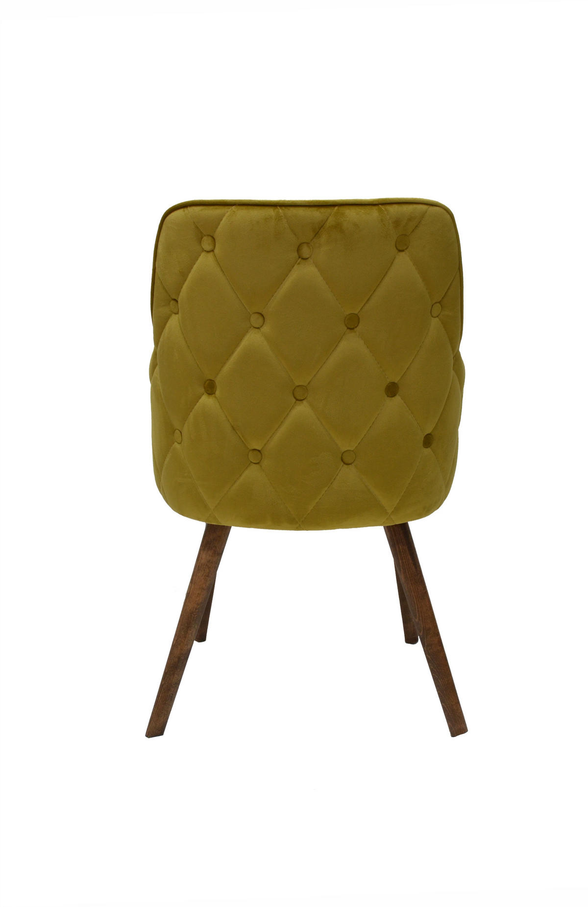 ARMLEHNENSTUHL MONACO mit Holzbeinen - Currygelb, Holz/Textil (52/86/64cm) - Stuhlmann