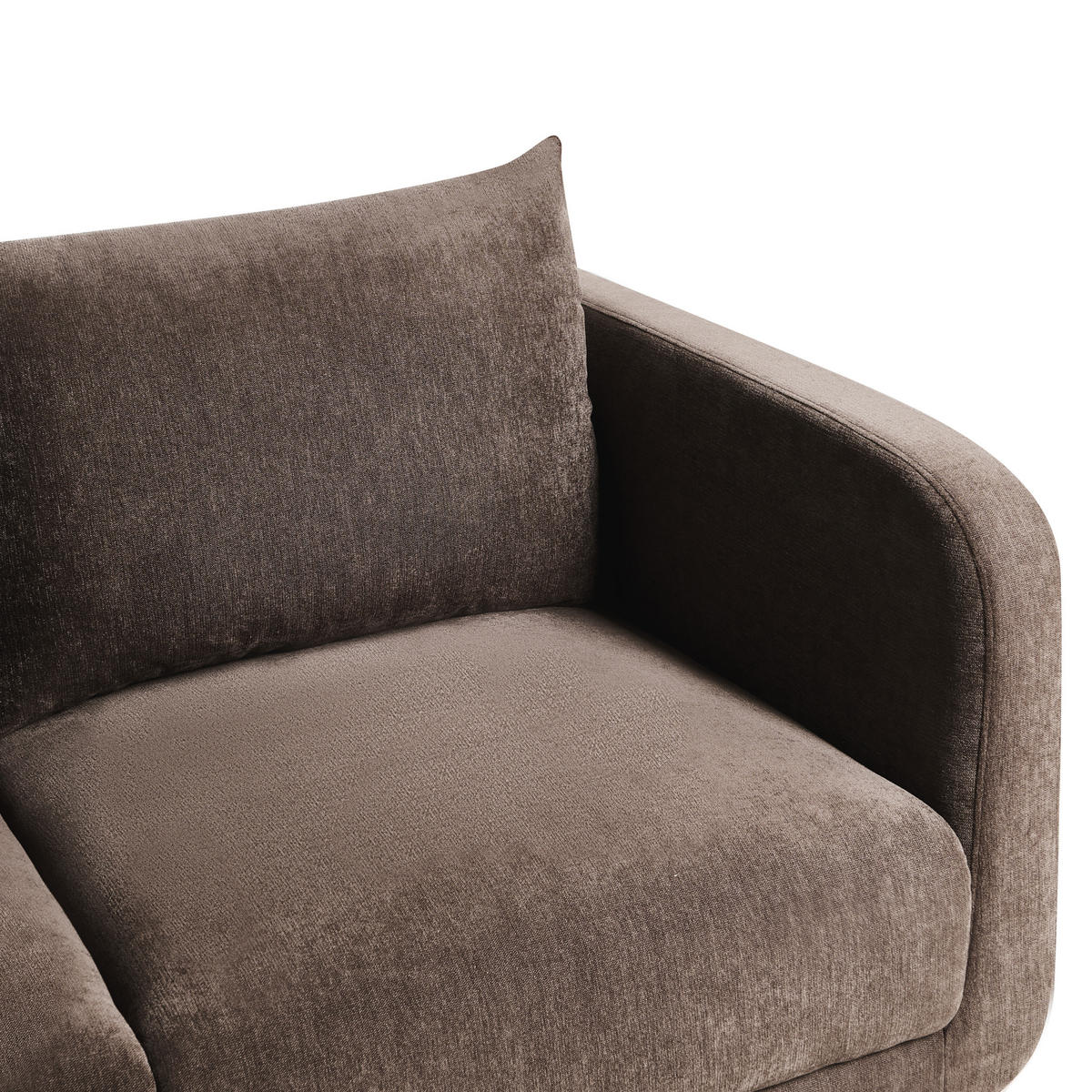 POHOVKA 2-místná Žinylková látka Tmavě hnědá Gimo - tmavě hnědá, textil (149/83/80cm) - Beliani