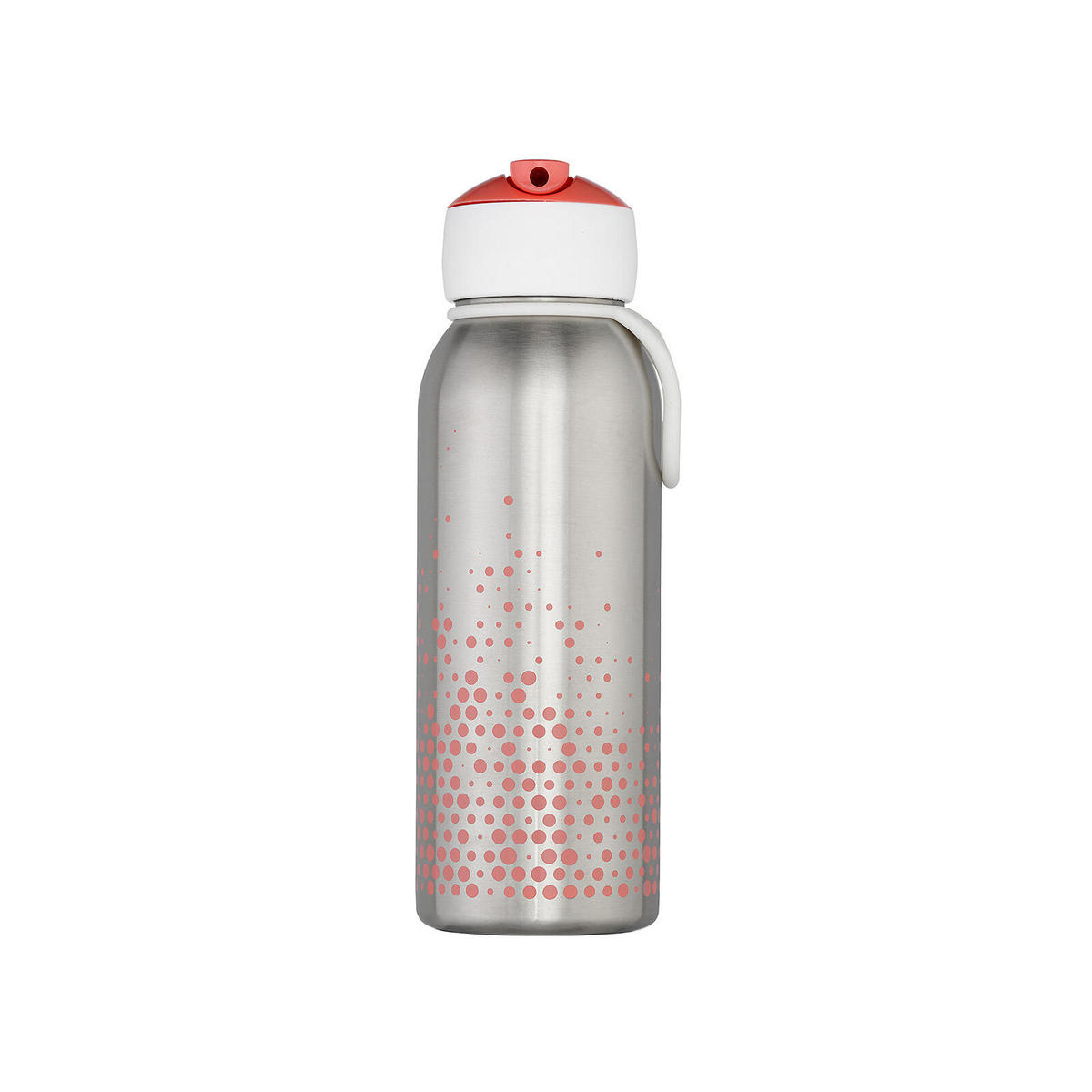 THERMOFLASCHE FLIP-UP Campus pink 350 ml - Pink/Silberfarben, Metall (0.35L) - Mepal