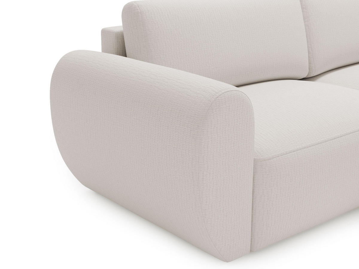 ECKSOFA Suzi - Schwarz, Holzwerkstoff/Kunststoff (147/261cm) - MIRJAN24