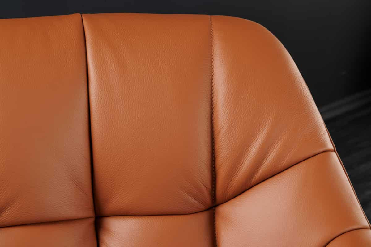 STUHL PAPILLON Echtleder Cognac 85 cm - Schwarz/Braun, Leder/Metall (65/83/66cm) - riess-ambiente