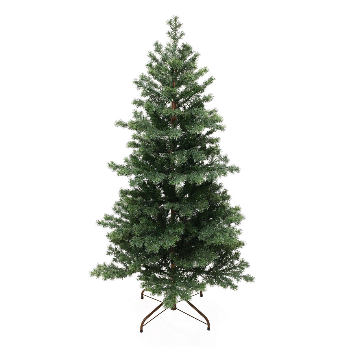 WEIHNACHTSBAUM 150 cm mit Beleuchtung, 1.068 PE-/PVC-Spitzen，250 LEDs - Grün, Kunststoff (150cm) - Hometopia