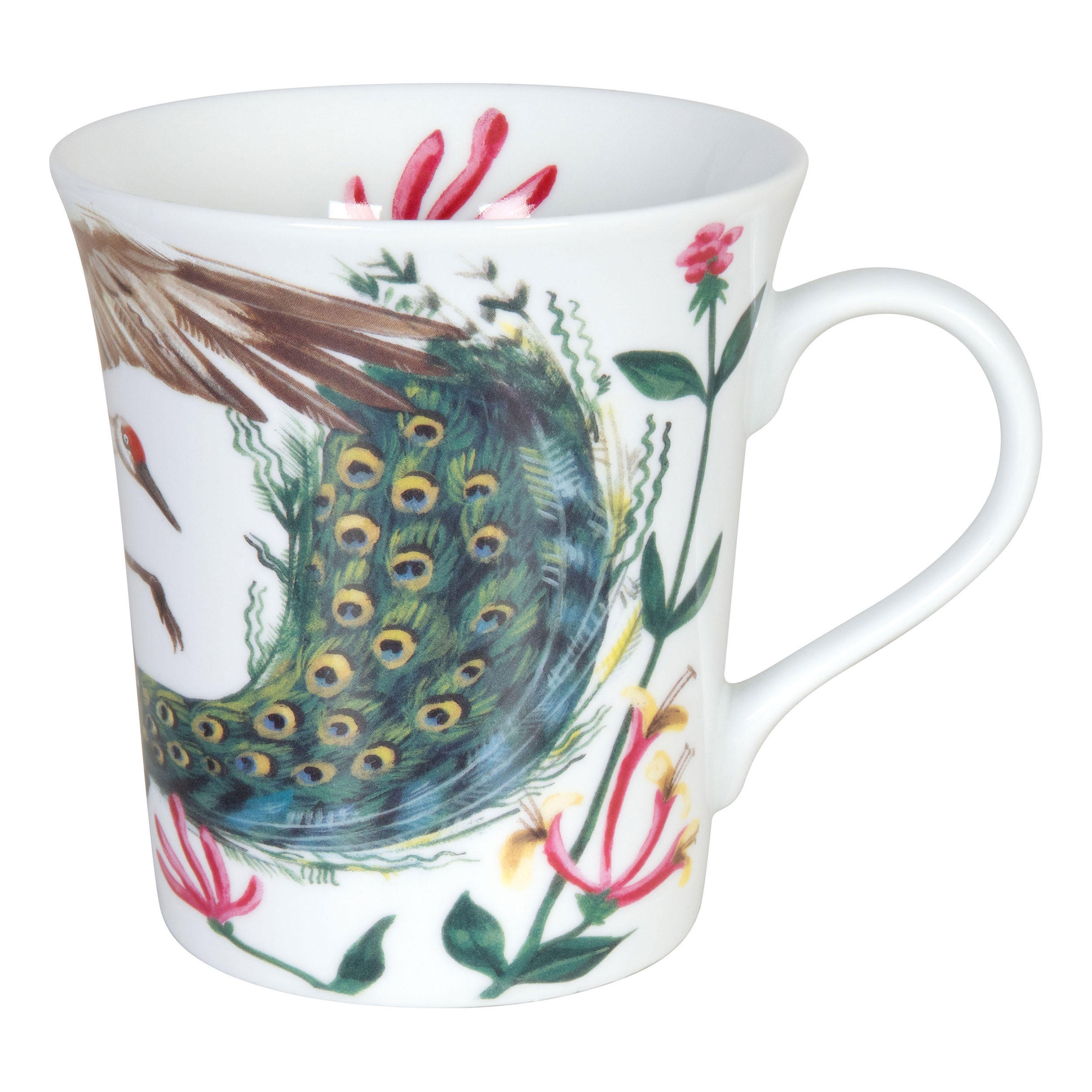 KAFFEEBECHER Design Megan de Vos Peacock and Crane - Naturfarben, Keramik (0.31L) - Könitz