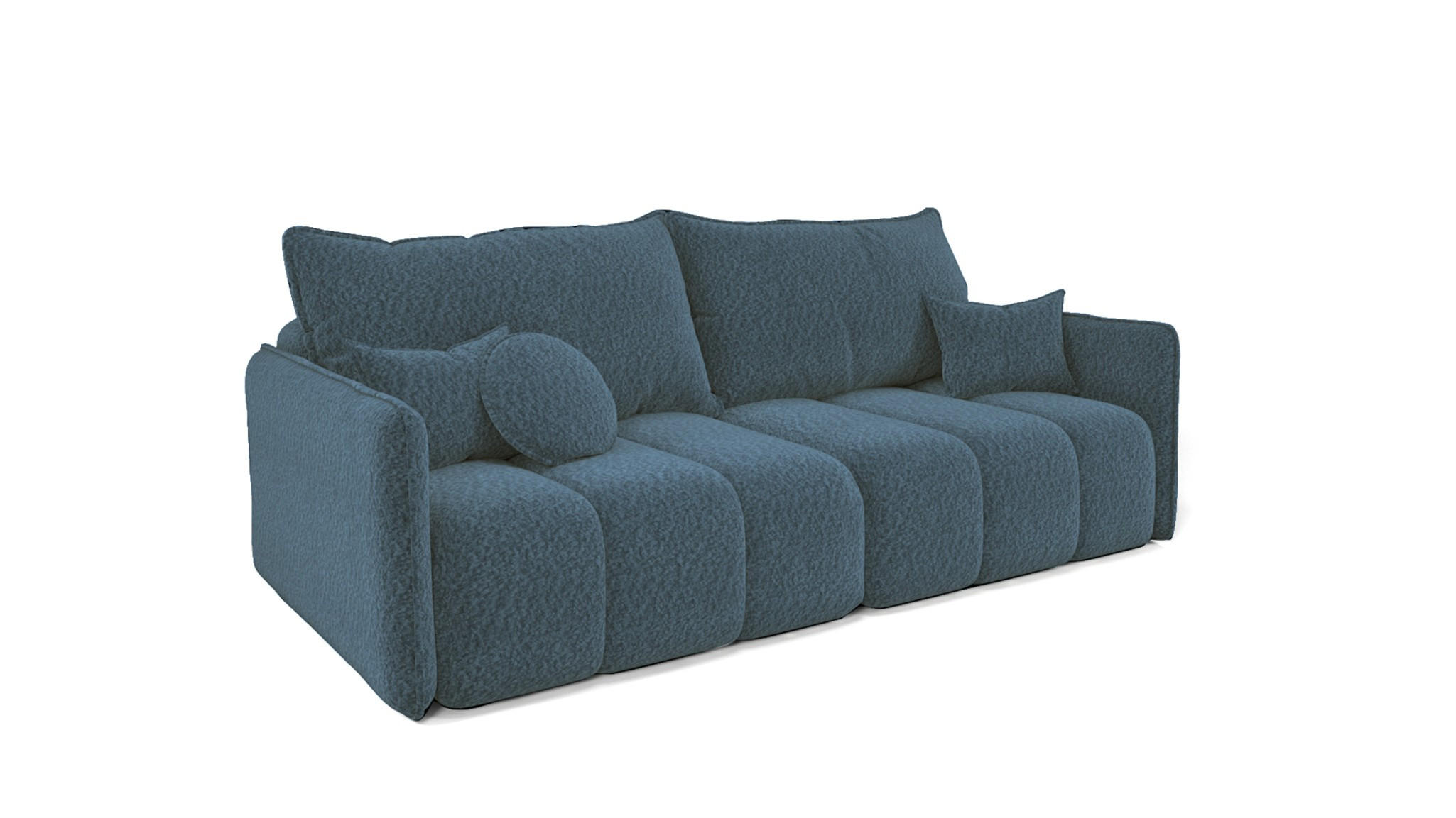 SCHLAFSOFA Morgano - Blau, Holzwerkstoff/Textil (216/86/102cm) - Fun Möbel