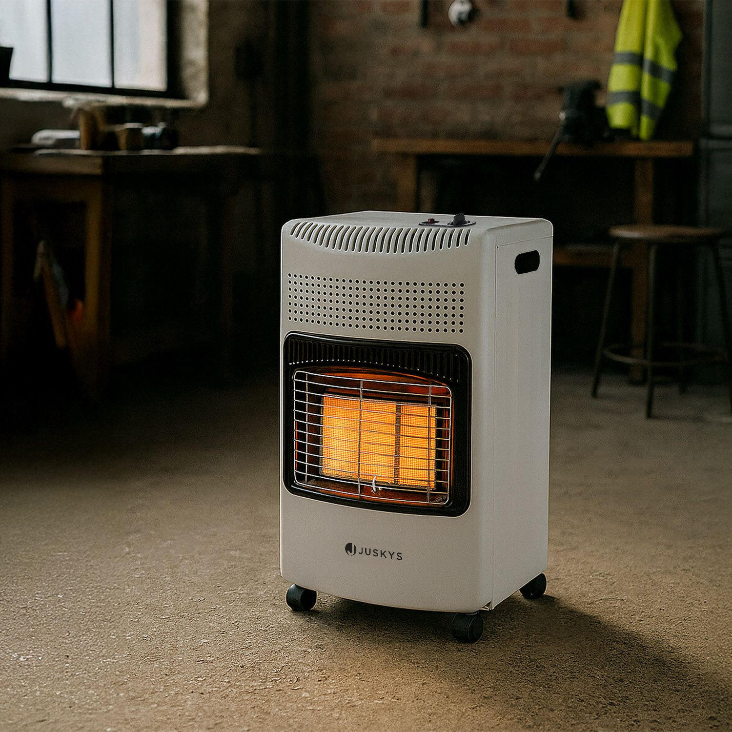 GASHEIZUNG GS42US weiß - Weiß, Metall (42/73/36cm) - Juskys