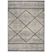 HOCHFLORTEPPICH Grau Kasbah 80/150 cm - Grau, Naturmaterialien/Textil (80/150cm) - Atticgo