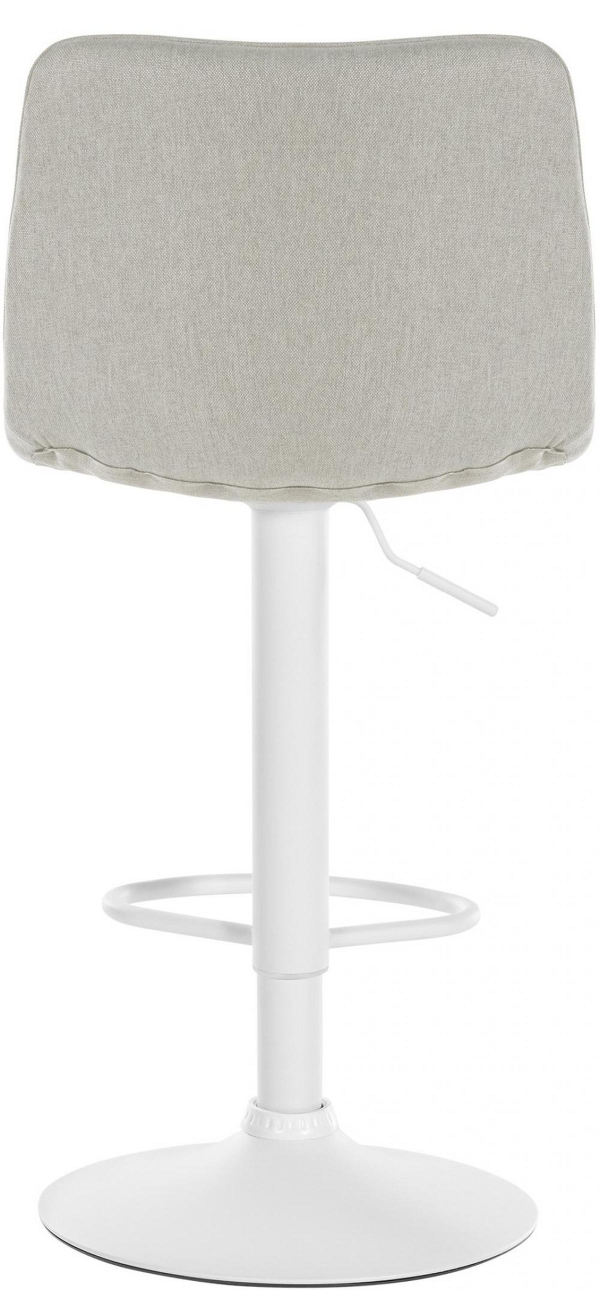 BARHOCKER 2er Set Stoff creme - Creme, Textil/Metall (45/89/46cm) - CLP