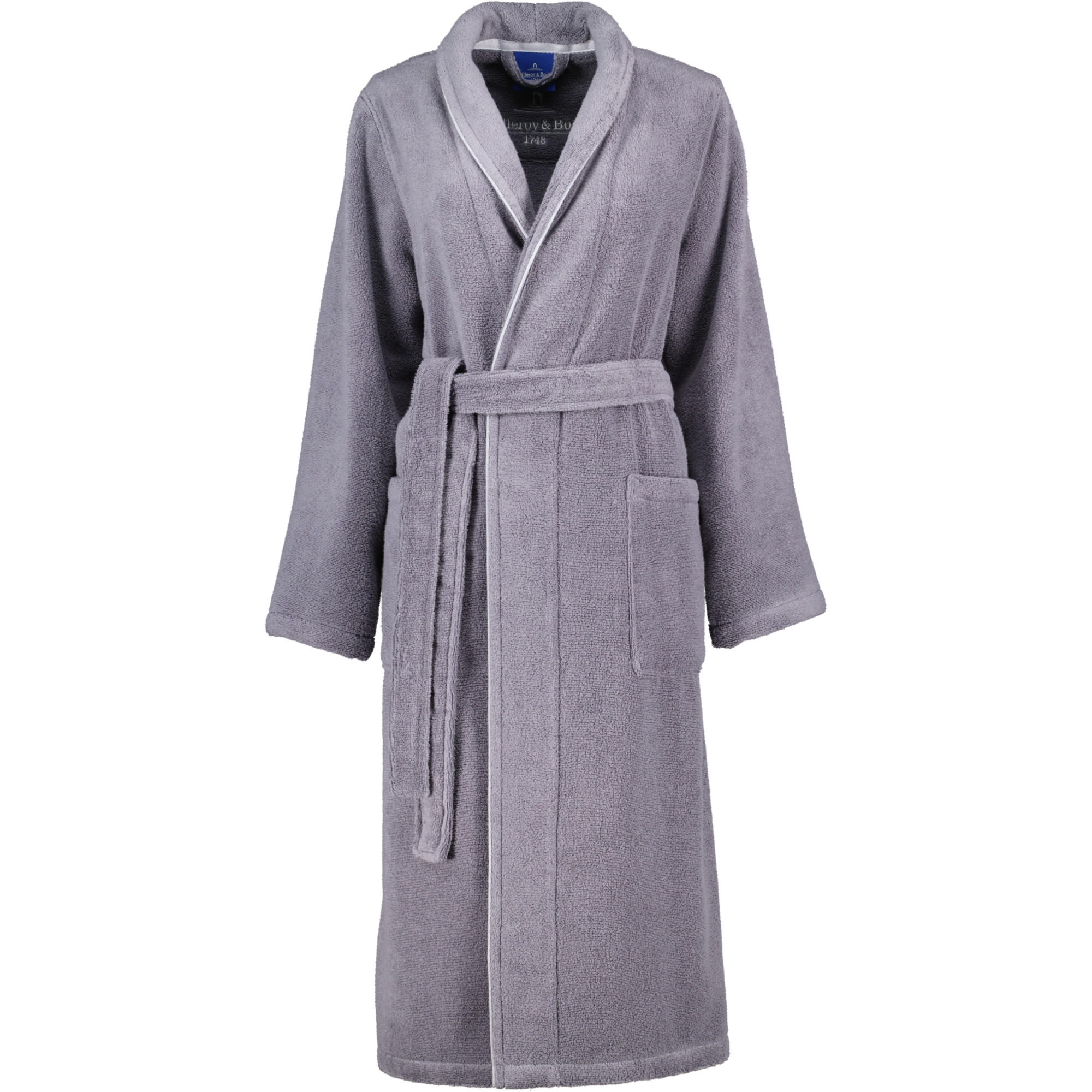 BADEMANTEL DAMEN SCHALKRAGEN 2520 SHADOW-GREY - 77 - Grau, Textil (Snull) - Julius Zöllner