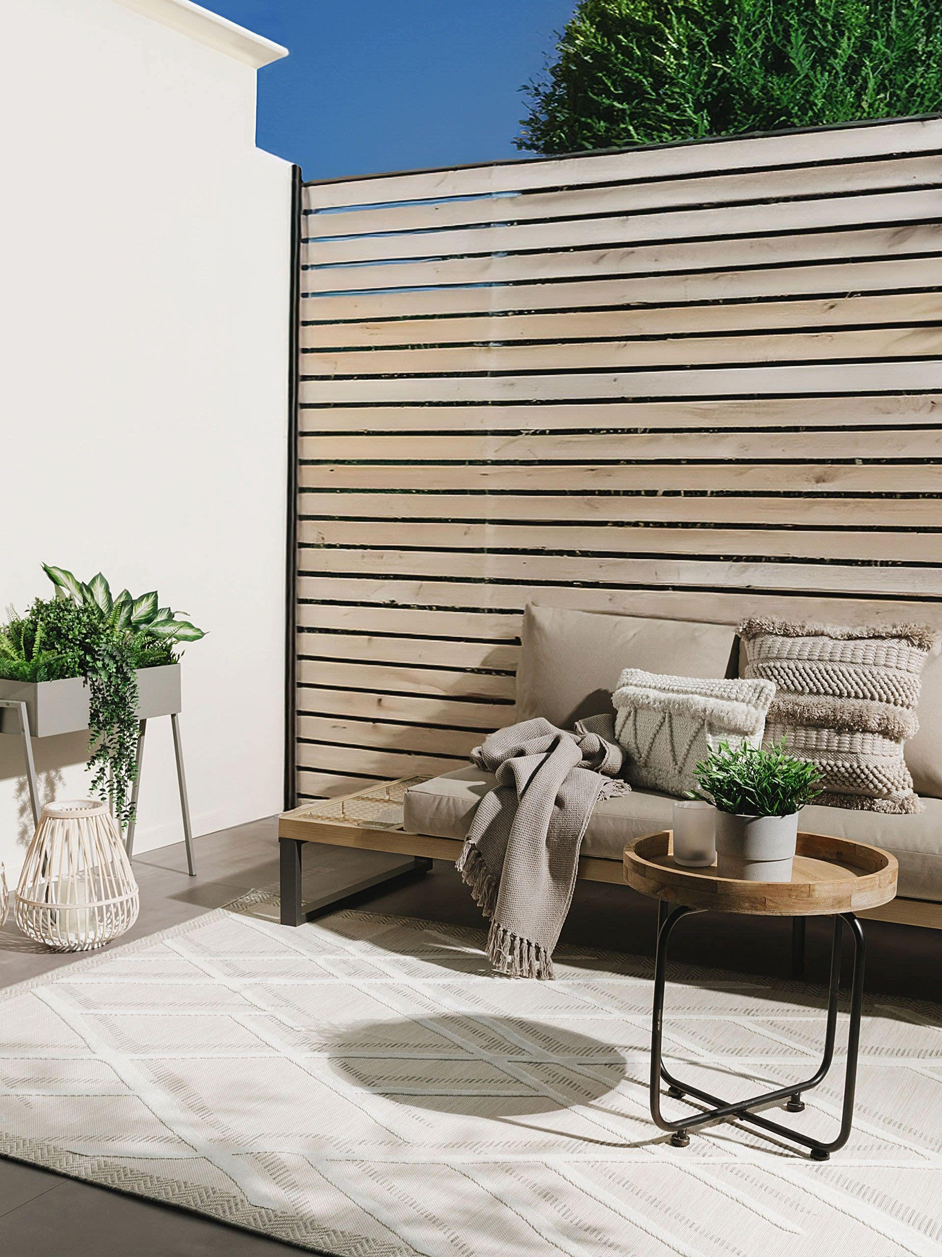 OUTDOORTEPPICH Flora Cream 80x150 cm - Creme, Kunststoff (80/150cm) - benuta