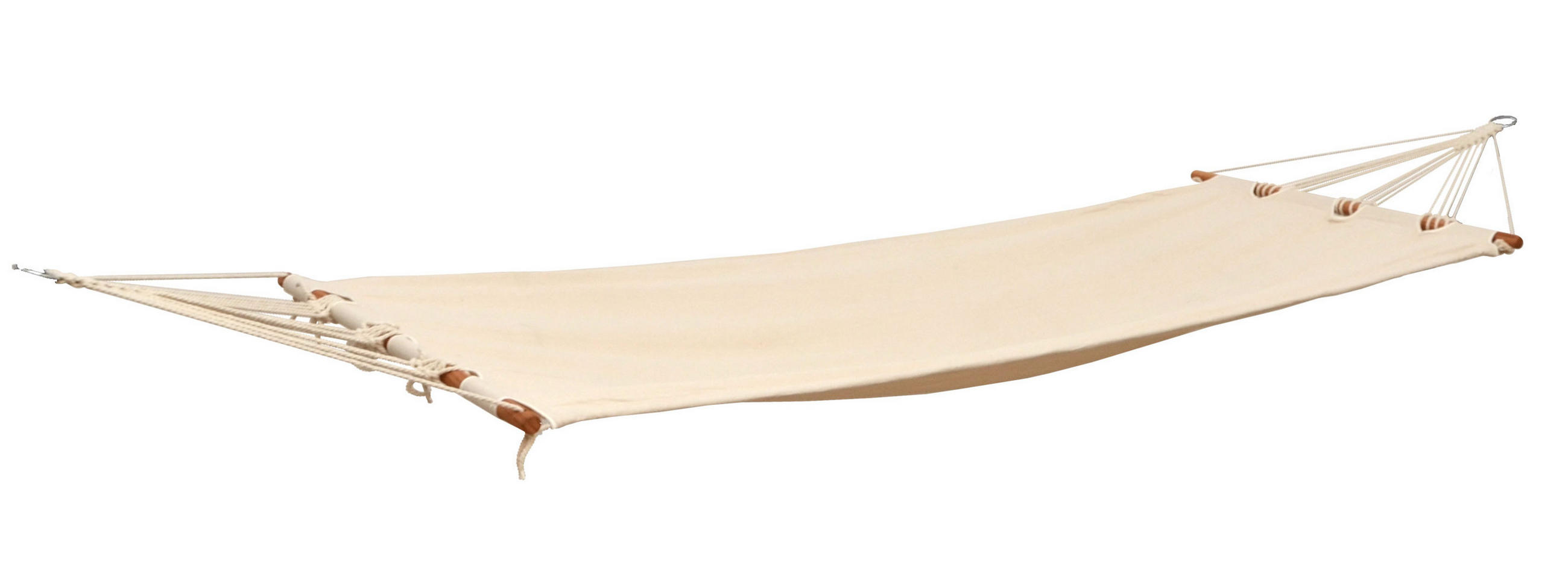 HÄNGEMATTE für 1 Person bis 100kg, 190/80 cm, beige - Beige, Textil (80/2.5/300cm) - Amanka