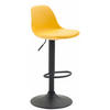BARHOCKER Kunststoff gelb - Gelb/Schwarz, Kunststoff/Metall (39/82/43cm) - CLP