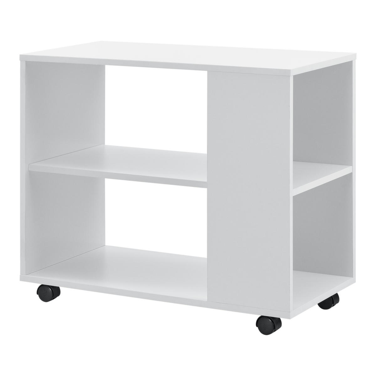 COUCHTISCH Älvdalen 70/35/60 - Weiß, Holzwerkstoff (35/70/60cm) - [en.casa]