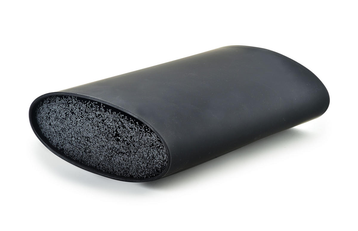 MESSERBLOCK Basic Kitchen Schwarz 17/8/22.5 cm Kunstoff - Schwarz, Kunststoff (8/22.5/17cm) - Mondex