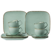 KAFFEESERVICE Casa Blau 12er Set - Blau, Keramik (30/27/33cm) - Ritzenhoff Breker