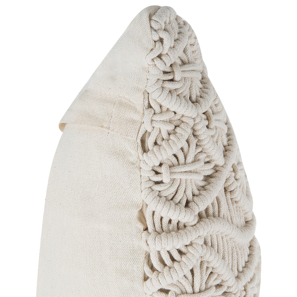 DEKOKISSEN 2er-Set Beige 45/45 cm Goreme - Beige, Textil (45/45cm) - Beliani