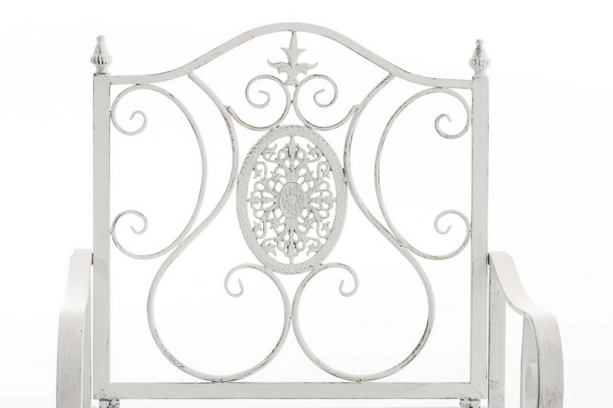 STUHL Pamela antik weiß - Weiß, Metall (62/94/53cm) - TPFGarden
