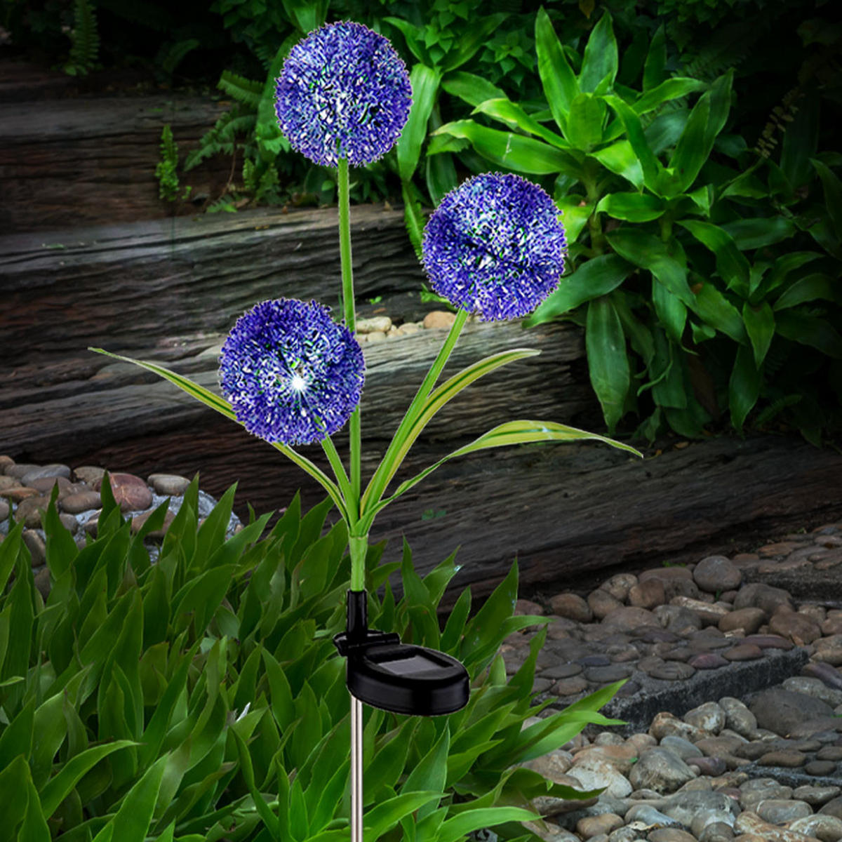 LED AUSSENLEUCHTE Edelstahl Bunt - Multicolor, Metall (23/23/75cm) - Globo Lighting