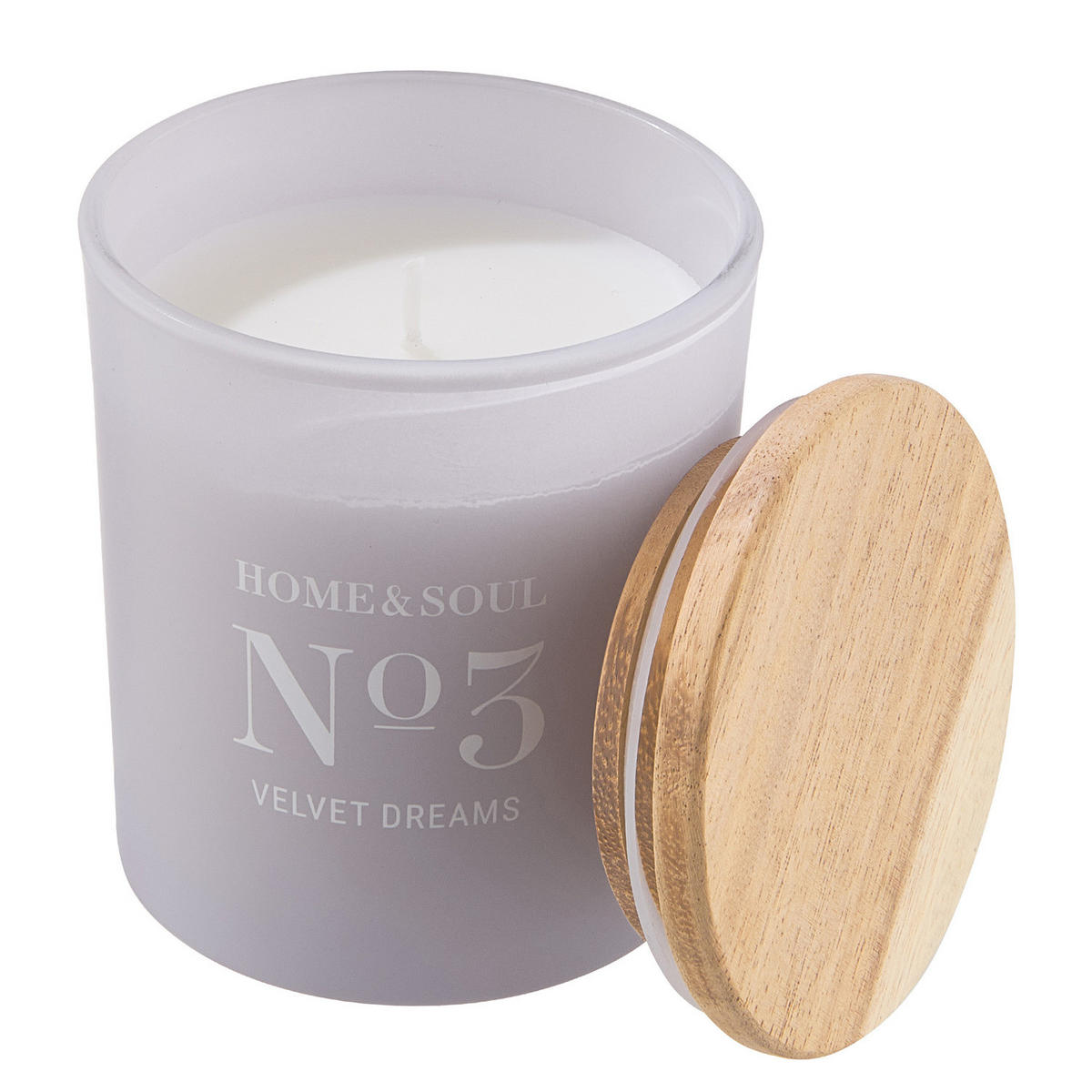 DUFTKERZE Home & Soul No. 3 Velvet Dreams - Violett, Holz/Paraffin (9cm) - Butlers