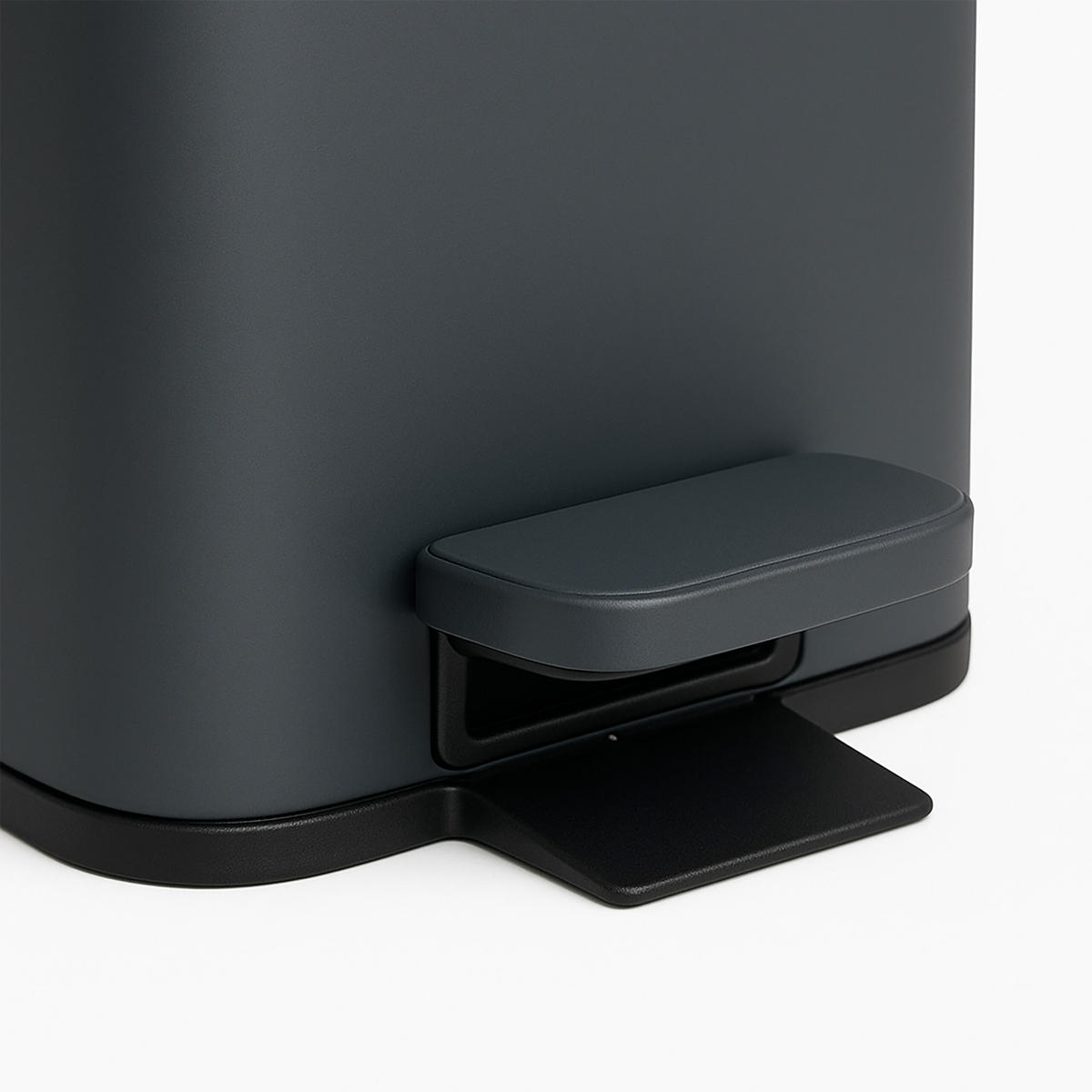 MÜLLEIMER - Grau, Kunststoff/Metall (16/36/30cm) - Relaxdays