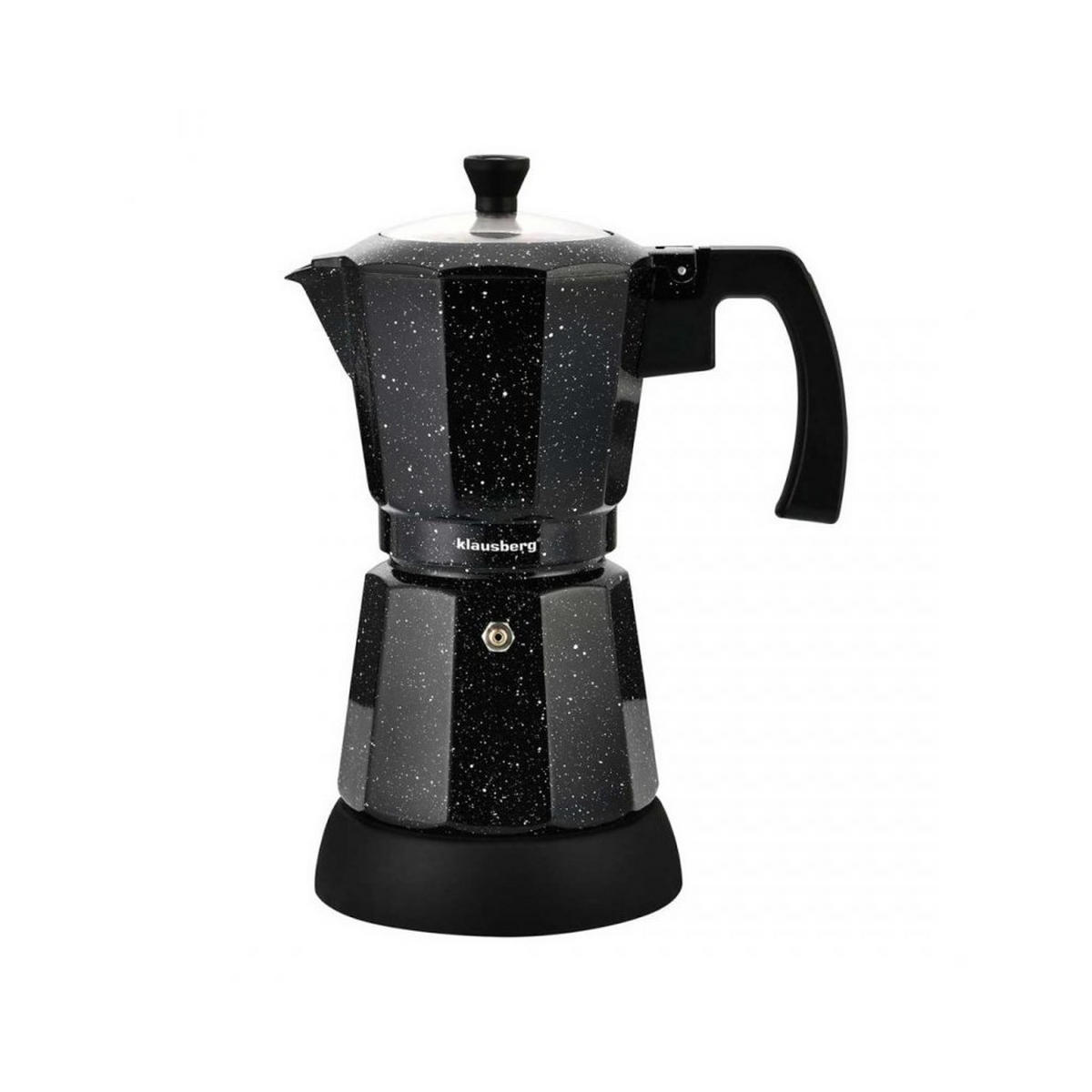 ESPRESSOKOCHER Schwarz 16.2/19.8/27 cm KB7998 - Schwarz, Metall (19.8/27/16.2cm) - Klausberg 