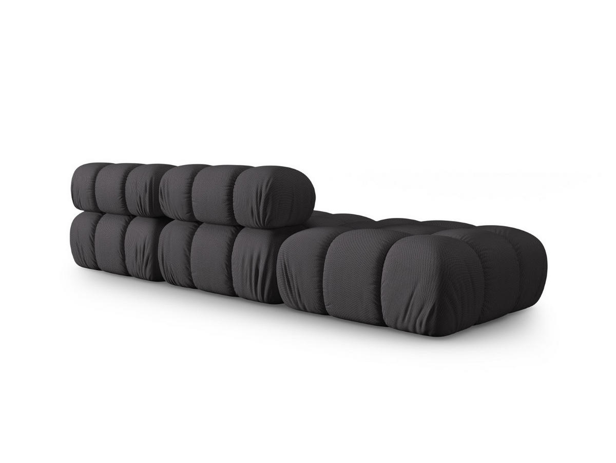 SOFA modular links Bellis aus 3D-Stoff Expresso 4 Sitzplätze - Graubraun, Textil (94/70/282cm) - Micadoni