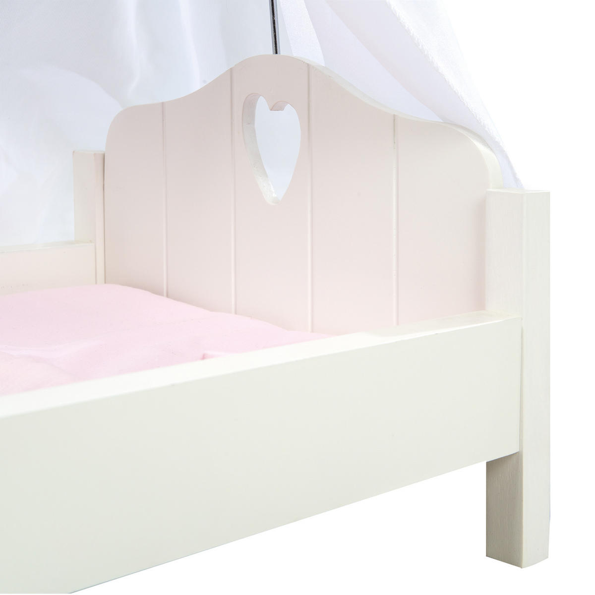 PUPPENSTANDBETT Fienchen - Weiß, Holzwerkstoff (30/60/52cm) - Roba