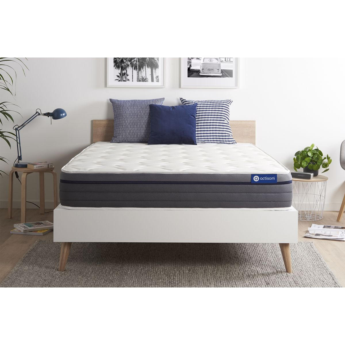 MATRATZE Actilatex zen Latex und Memory-Schaum 150 x 190 cm h1 - Weiß, Textil (150/190cm) - ACTISOM