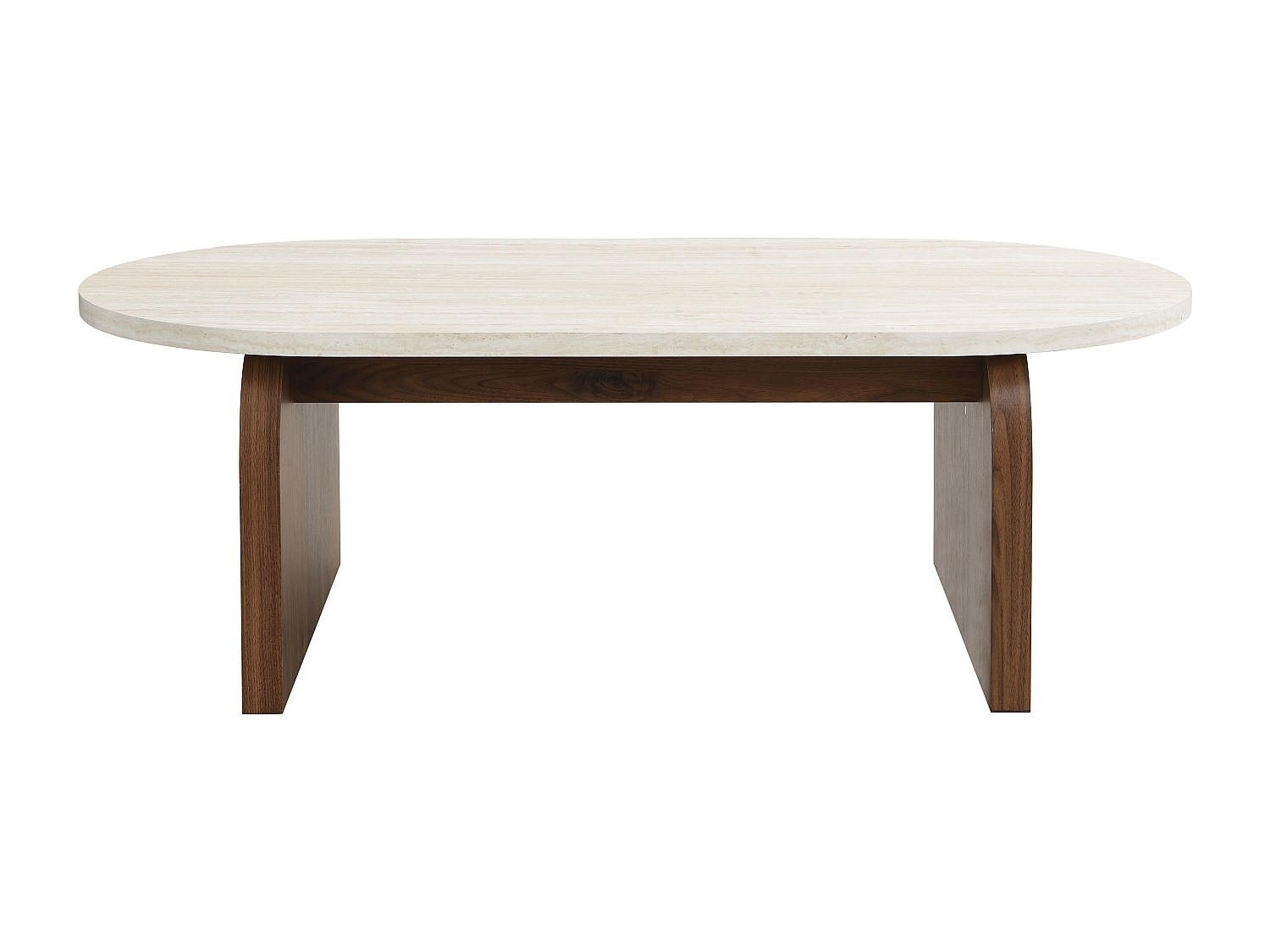 COUCHTISCH - 120 cm x 60 cm - holz - beige Elrada - Beige, Holz (60/120/40cm) - Vente-Unique