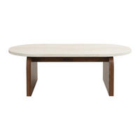 COUCHTISCH - 120 cm x 60 cm - holz - beige Elrada - Beige, Holz (60/120/40cm) - Vente-Unique