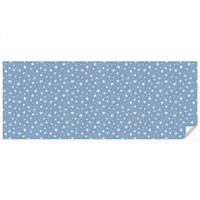 KINDERTAPETE - Sterne - Muster - Blau - 500x200 cm - Hellblau, Papier (500/200cm) - OnlyWow