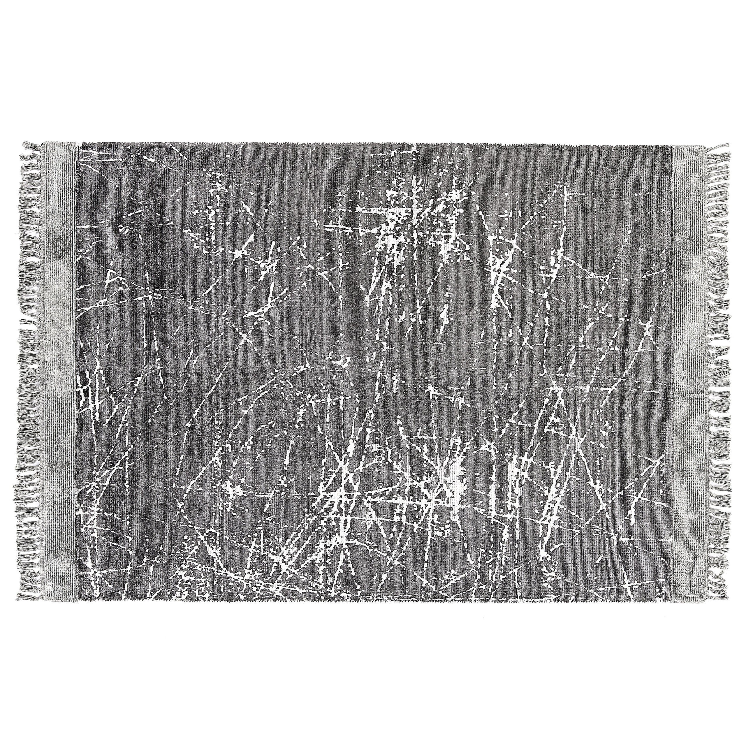 KURZFLOR-TEPPICH Hanli 230/160 cm - Grau, Naturmaterialen (160/230cm) - Beliani