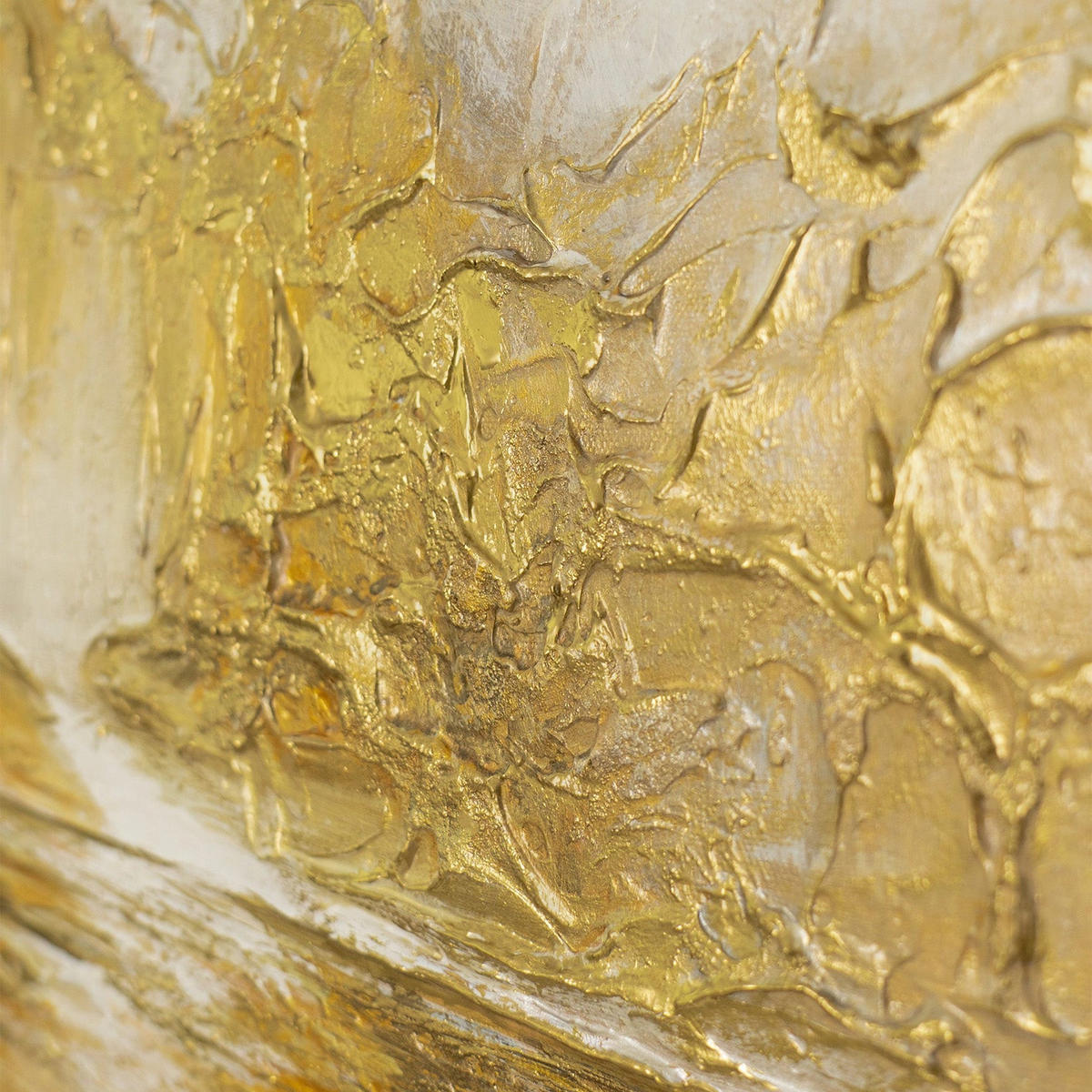 GEMÄLDE Sanftes Leuchten Schattenfugenrahmen Eichefarben 70x50 cm - Eichefarben, Holz (70/50cm) - YS-art gallery