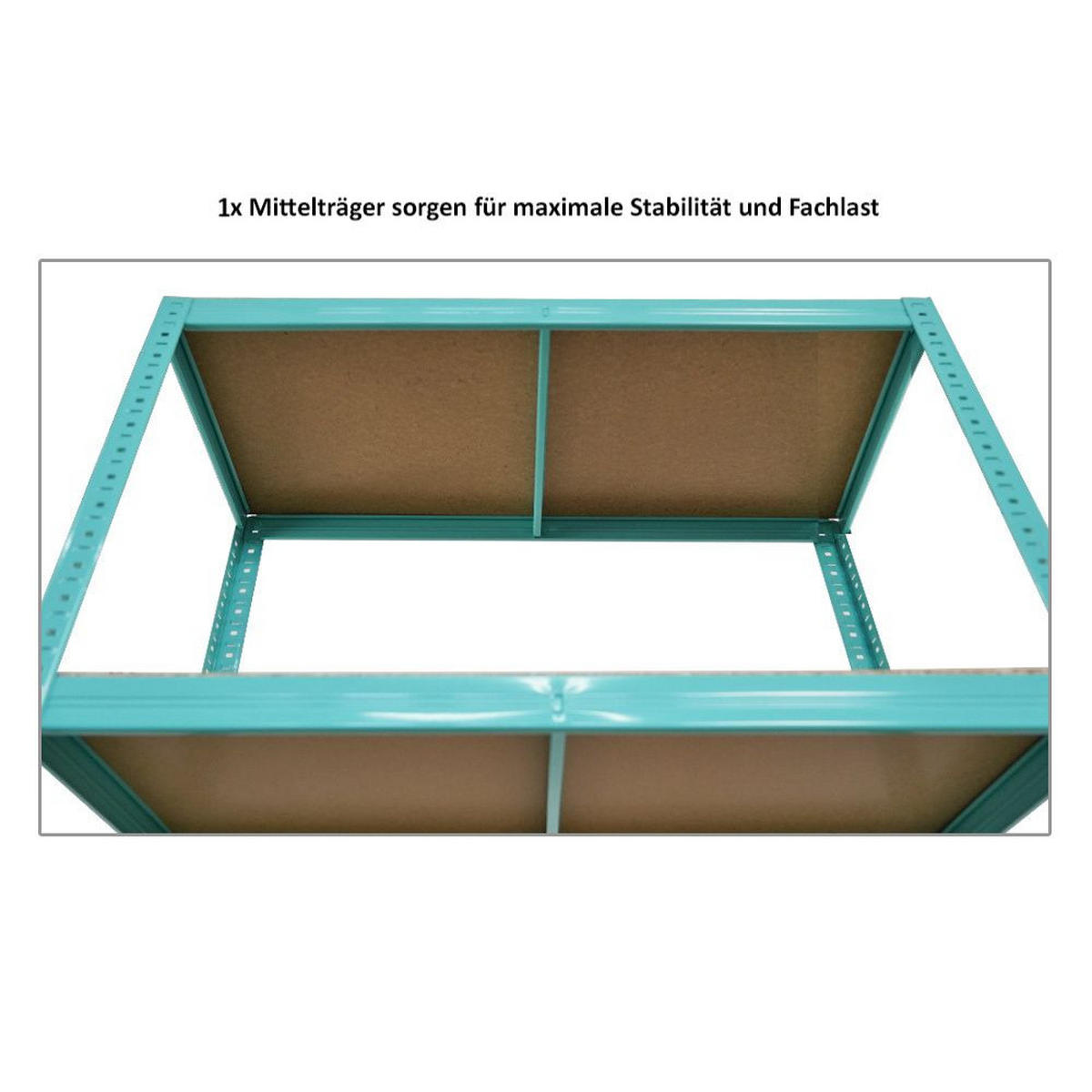 SCHWERLASTREGAL 2er GREEN HULK Set, HxBxT 180x90x40cm, Fachlast 175kg, 5 Ebenen, Grün - Grün, Metall (180/180/40cm) - PROREGAL