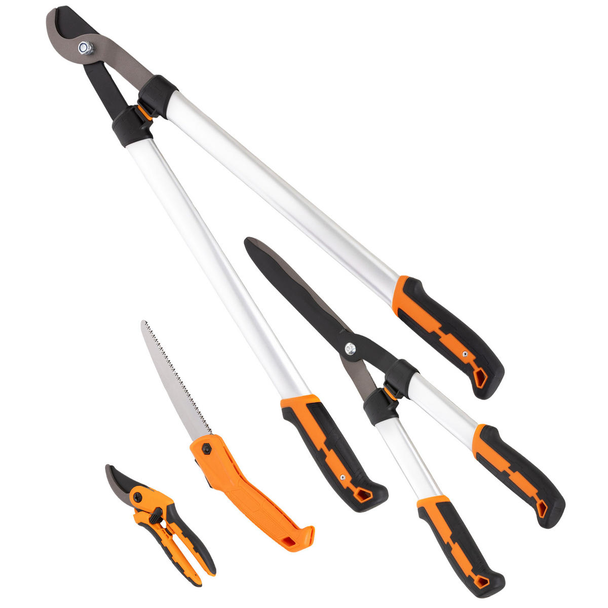 HECKENSCHERE 4er-Set DE-13877 Aluminium - Silberfarben, Metall (18/4.5/63cm) - ComfortXL