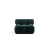 MODUL Bellis aus Boucle petrol - Petrol, Textil (94/70/94cm) - Micadoni
