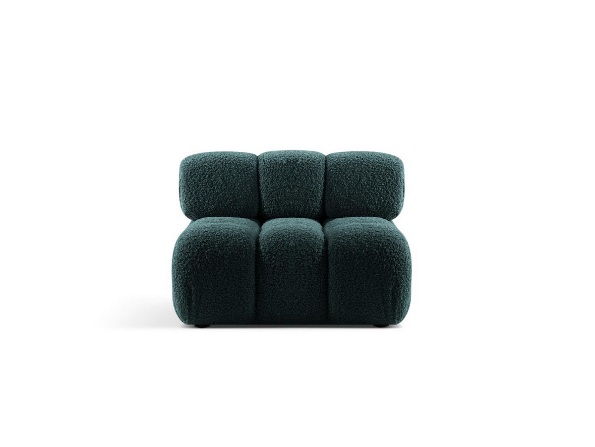 MODUL Bellis aus Boucle petrol - Petrol, Textil (94/70/94cm) - Micadoni