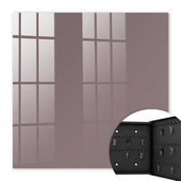 SCHLÜSSELBOX Schwarz 30x30 cm- Türöffnung nach rechts - Aschbraun - Braun, Metall (30/30/5cm) - TULUP