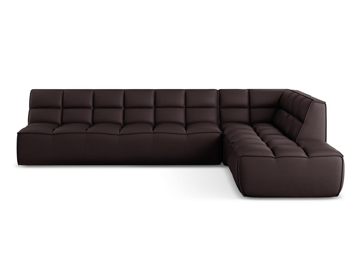 ECKSOFA Beidseitig Kunstleder Violett - Blau/Pflaume, Leder/Kunststoff (308/258cm) - Makamii