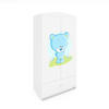 KINDERKLEIDERSCHRANK Blaubär 90/175/52 - Weiß, Holzwerkstoff (90/175/52cm) - Kocot Kids