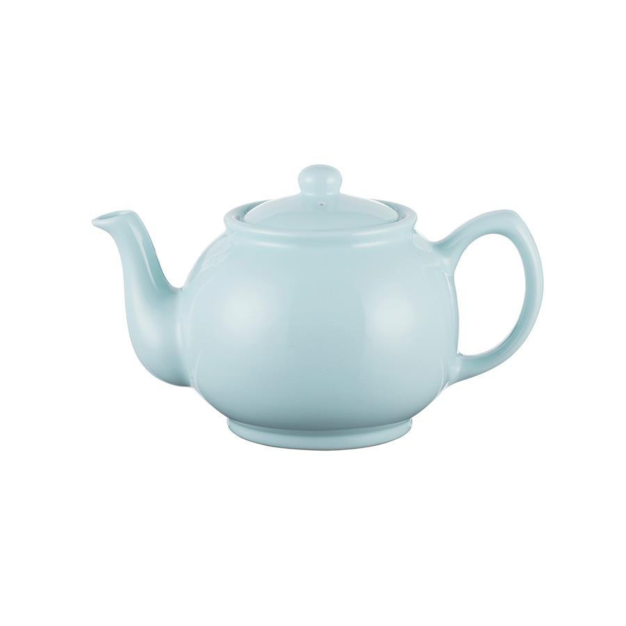 TEEKANNE 1100 ml Steingut pastell blau, für 6 Tassen - Multicolor, Keramik (1.1L) - Price & Kensington