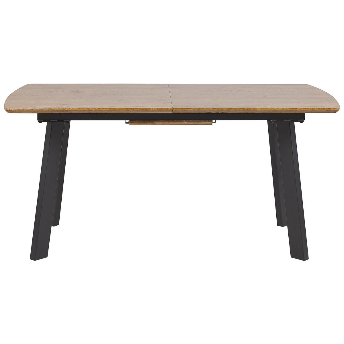 ESSTISCH 160-200/90/76 cm Dunkelbraun, Schwarz Rechteckig Salvador - Dunkelbraun, Holzwerkstoff (200/90/76cm) - Beliani