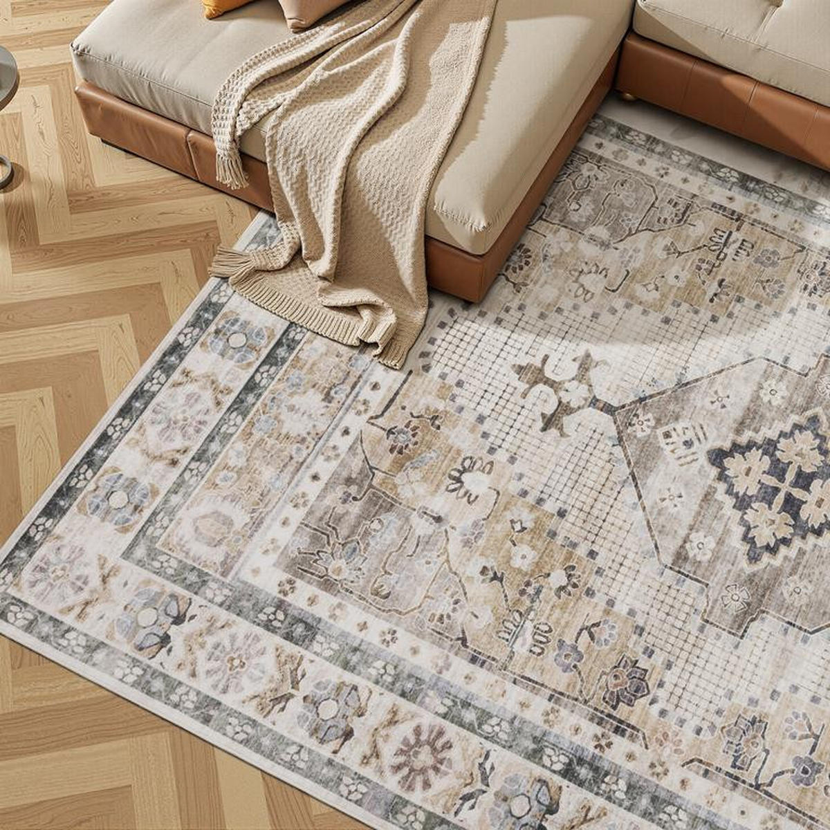 KURZFLOR-TEPPICH Cyrus Multicolor 160x230 cm - Multicolor, Textil (160/230cm) - Vercai Rugs