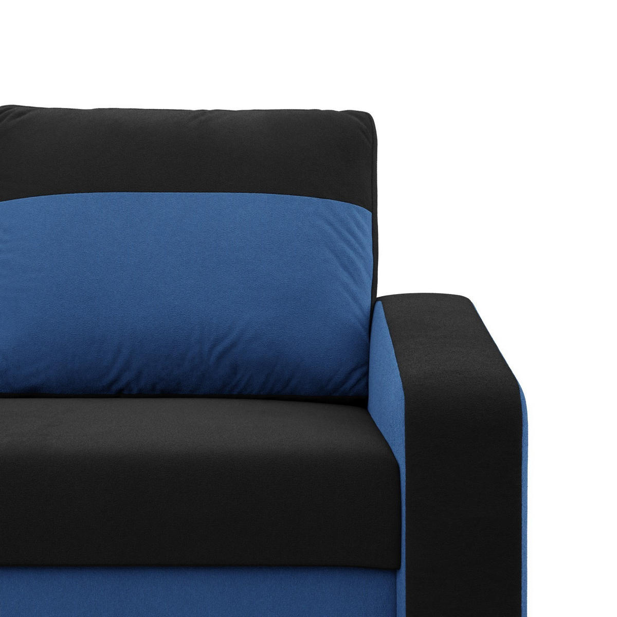 LOUNGESESSEL ORION, Schwarz + Dunkelblau - Schwarz/Dunkelblau, Textil (83/85/92cm)