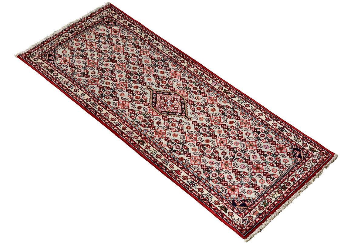 TEPPICH Assadabad Blau 201/81 cm Schurwolle - Blau, Textil (81/201cm) - Looma